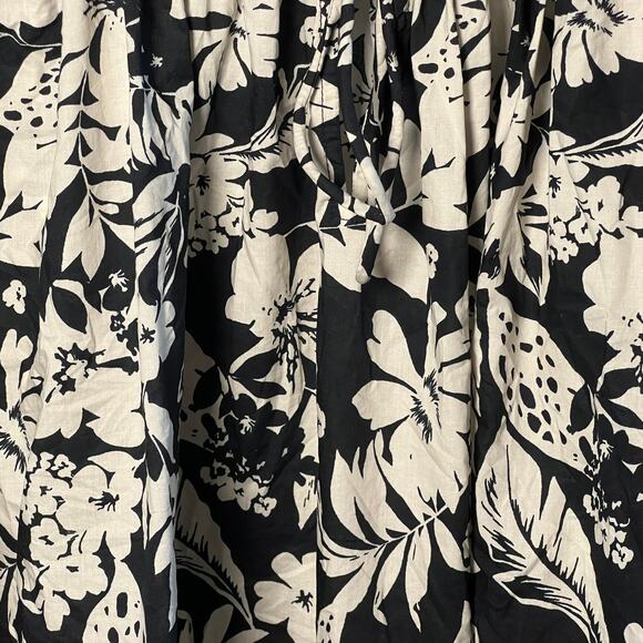 Lucky Brand Black and Cream Floral Pattern Blouse Size XXL - Picture 5 of 9